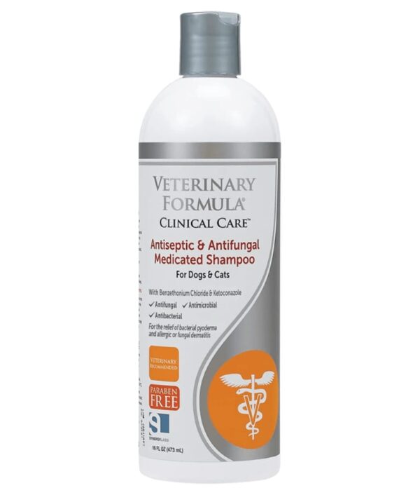 veterinary formula shampoo antiseptic & antifungal 473ml