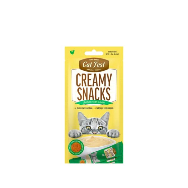cat fast creamy snacks chicken 4pcs